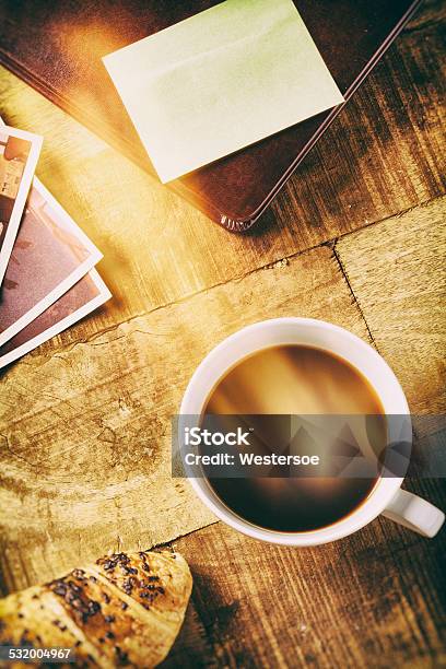 Lens Flare And Coffe On Table Top Stock Photo - Download Image Now - 2000-2009, 2015, 21st Century