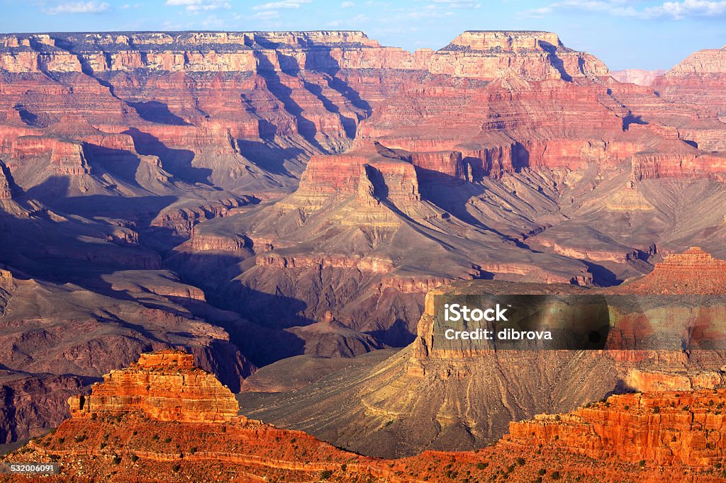 Grand Canyon South Rim Grand Canyon before sunset, Arizona, US South Rim Stock Photo