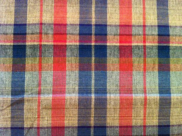 istock abstract texture plaid Cotton fabric of colorful background 532008429