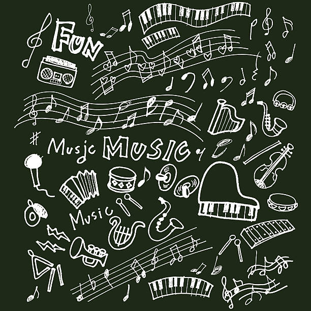 illustrations, cliparts, dessins animés et icônes de instrument d'illustrations - chalk drawing illustrations