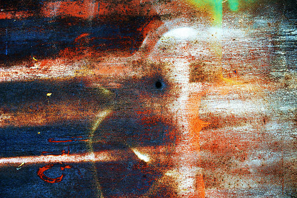 istock rusty old metal shabby and old paint 532009119