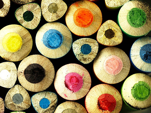 istock Colorful wooden crayons closely. 532009815