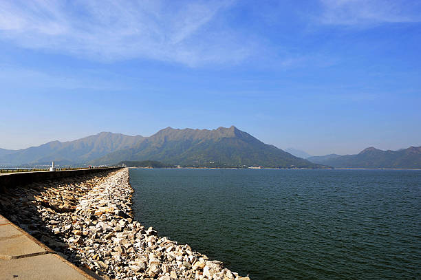 Plover Cove Reservoir stock photo