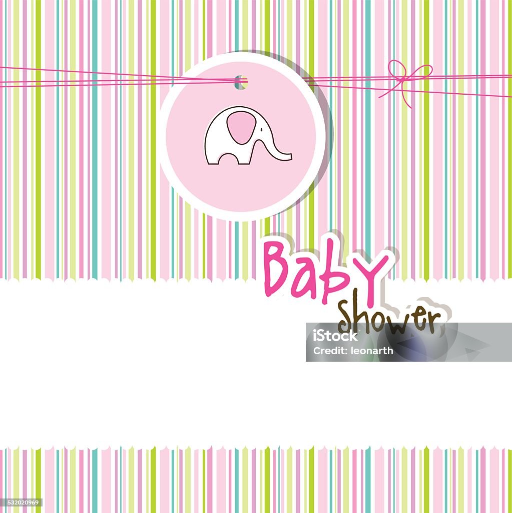 Baby shower card Baby shower card with copy space Baby Shower stock vector