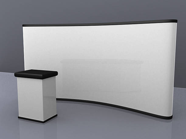 istock blank trade show booth for designers. 532021065