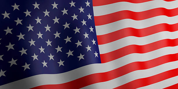 istock 3d illustration. Flag of United states 532021221