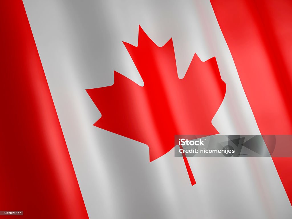 3d illustration. Canada flag. image of Canada flag. 3d renderer illustration. 2015 Stock Photo