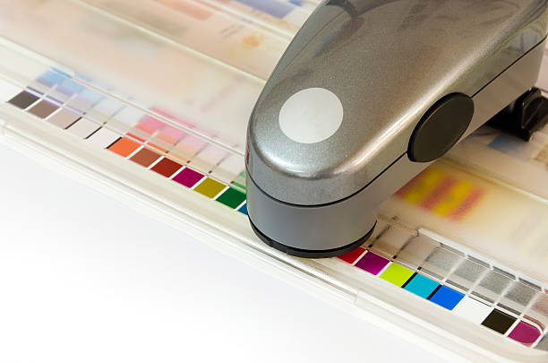 istock Print Spectrophotometer on Chart color control measurement 532021409