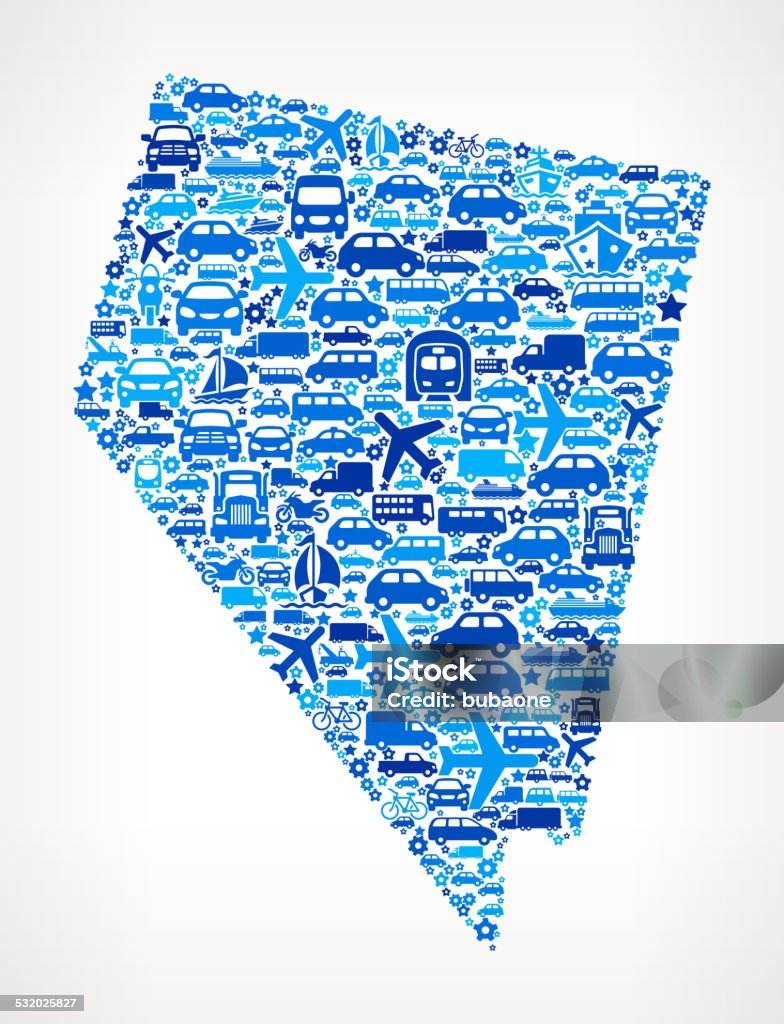 Nevada State On Transportation royalty free vector art Pattern Nevada State On Transportation Icon Pattern 2015 stock vector