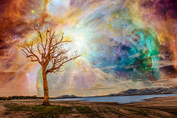 istock Alien planet landscape - fantasy art 532029198