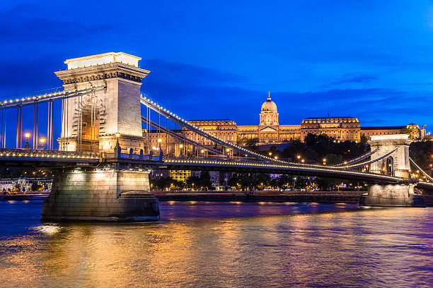 istock Chain Bridge and Royal Palace in Budapest by Night 532030238