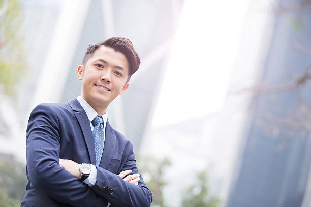 istock Business man smile to you 532031786