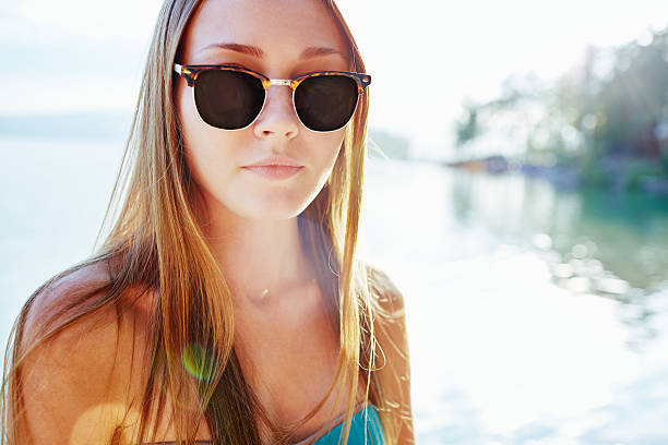 istock Serious girl in sunglasses 532036480