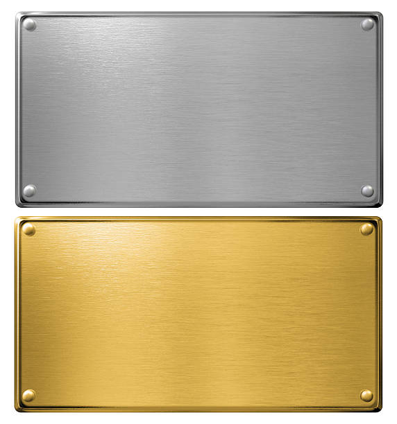 istock silver and gold metal plates isolated 3d illustration 532041048