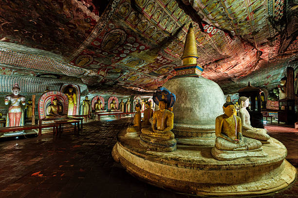 istock Buddha statue inside Dambulla cave temple, Sri Lanka 532042298