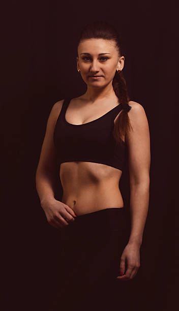 istock girl on a black background 532042680
