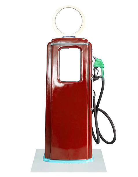istock Vintage fuel pump on white background 532042968