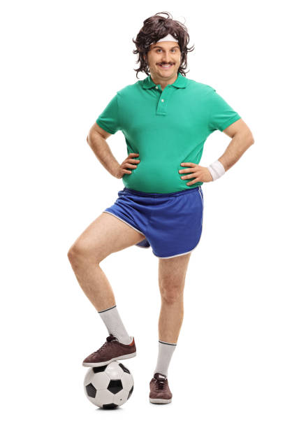 istock Young retro football player 532046646