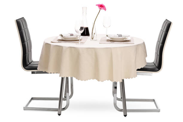 istock Restaurant table with a bottle of wine 532046770