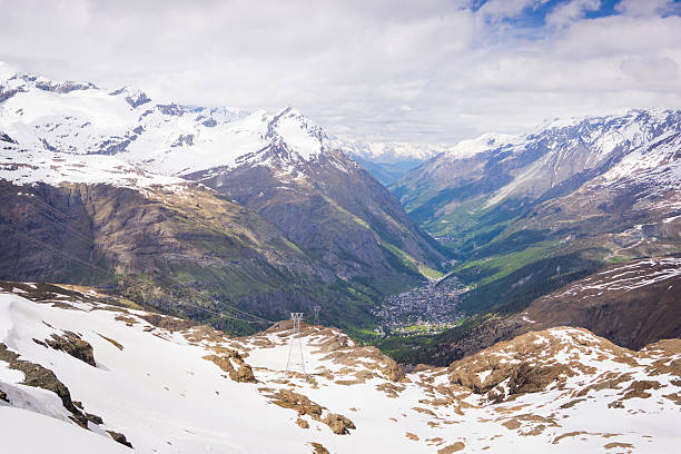 istock Zermatt, Switzerland from high view point 532046986