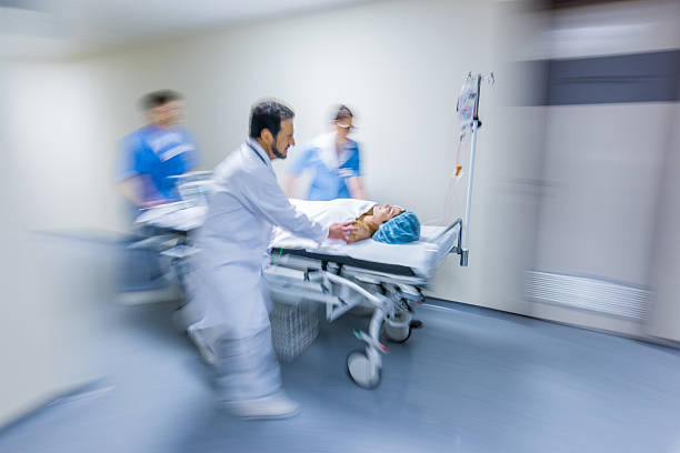 istock Hospital staff rushing patient 532047720