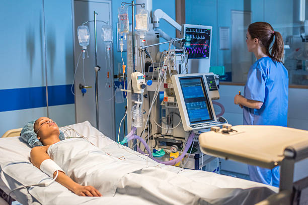 istock Injured women in operating theatre 532048504