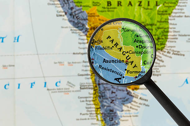 istock map of Republic of Paraguay 532049512
