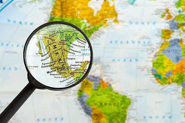istock map of United Mexican States 532049644