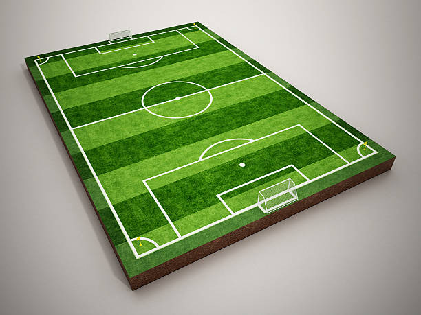 istock Soccer field and players 532050842