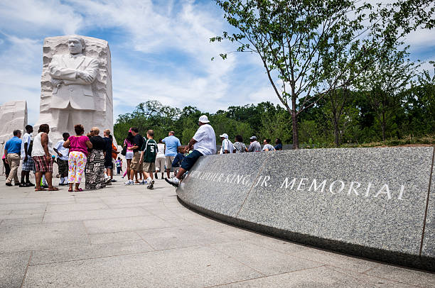 People visit Martin Luther King Jr Memorial in Washington DC Washington DC, USA - June 13, 2012: People visit the Martin Luther King Jr Memorial in Washington DC martin luther king jr memorial stock pictures, royalty-free photos & images