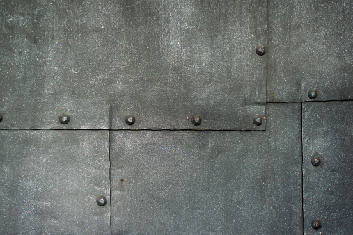Ancient Cast Iron Door Background
