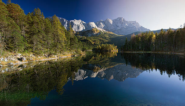 istock Lake Eibsee with Zugspitze in Bavaria 532052401