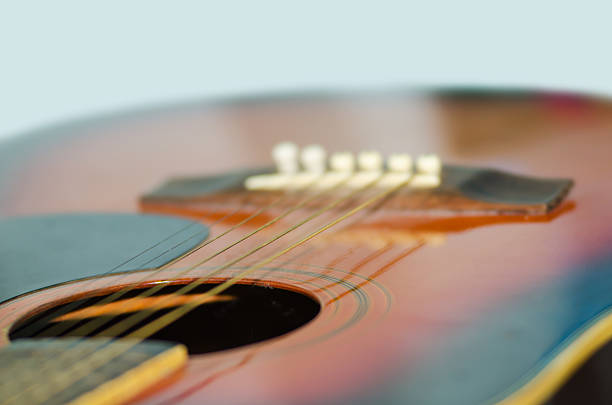 istock Closeup shot of guitar 532053111