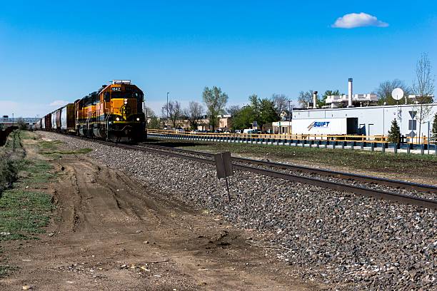 bnsf comboio, burlington norte de santa fé - warren buffett imagens e fotografias de stock