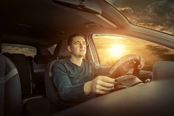 istock Man driving in the car 532055256