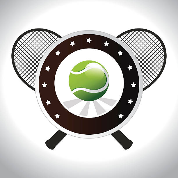 illustrations, cliparts, dessins animés et icônes de sports de conception, illustration vectorielle. - tennis club