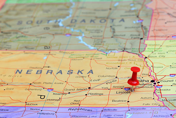 istock Lincoln pinned on a map of USA 532055277