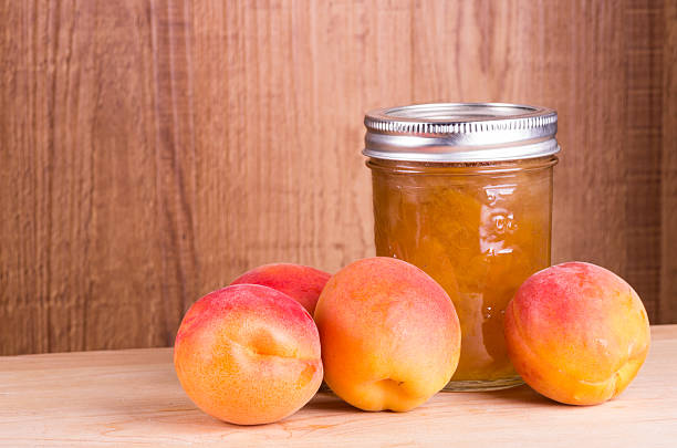 istock Fresh ripe apricots and jam 532056361
