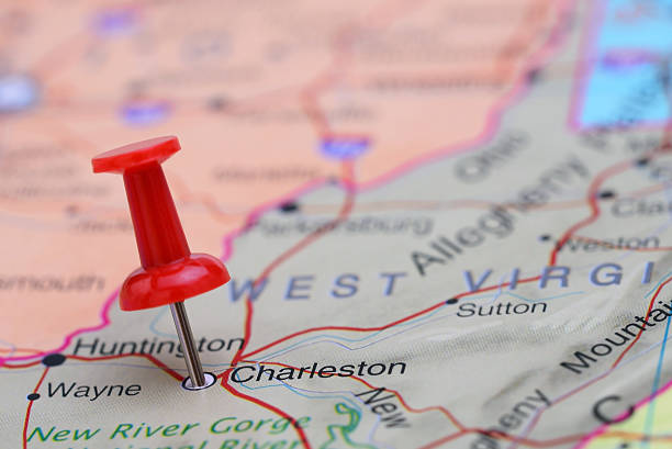 istock Charleston pinned on a map of USA 532057593
