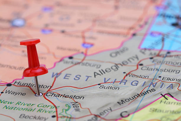 istock Charleston pinned on a map of USA 532057595
