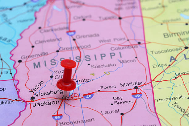 istock Jackson pinned on a map of USA 532057849