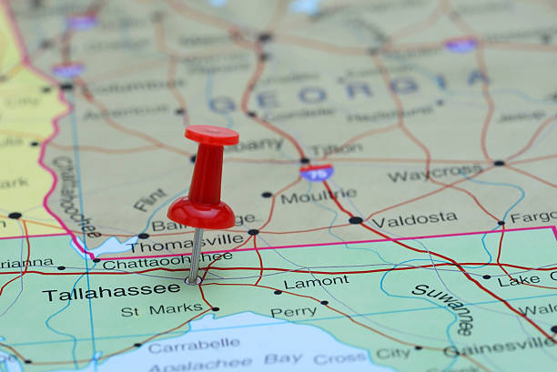 istock Tallahassee pinned on a map of USA 532057867