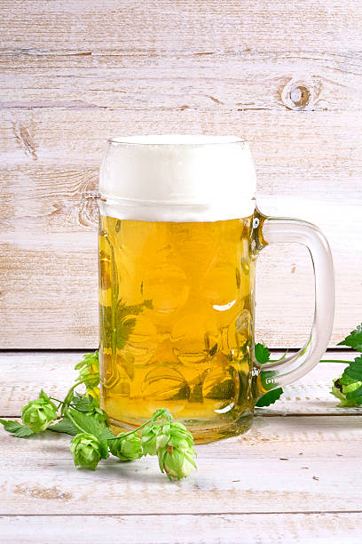 istock Glass of beer with hops 532088965
