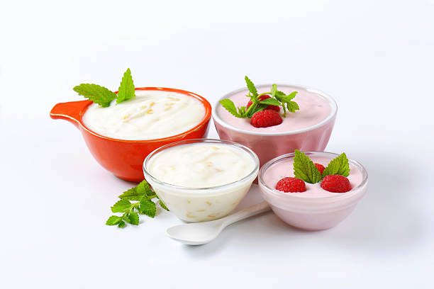 istock Bowls of yogurt 532090257