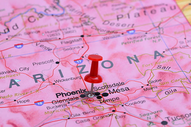 istock Phoenix pinned on a map of USA 532090415