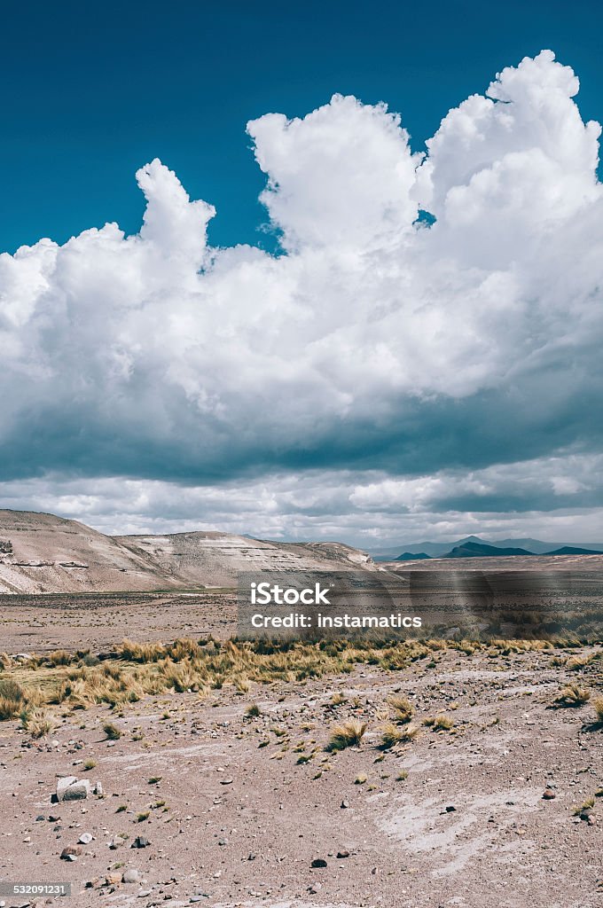 Big Wolken schweben über die Anden in Peru - Lizenzfrei 2015 Stock-Foto