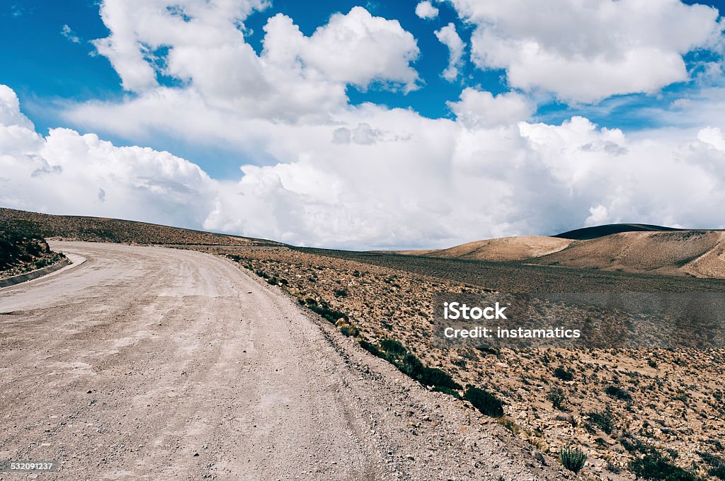 Straße durch die Wüste in Peru - Lizenzfrei 2015 Stock-Foto