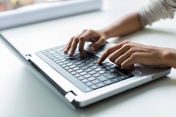 istock Young woman working on laptop 532091273