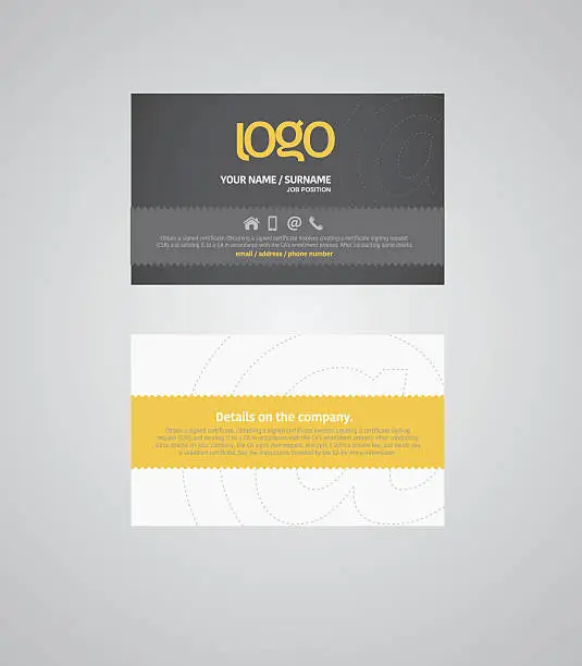 Vector illustration of Name card and Business card. illustrator