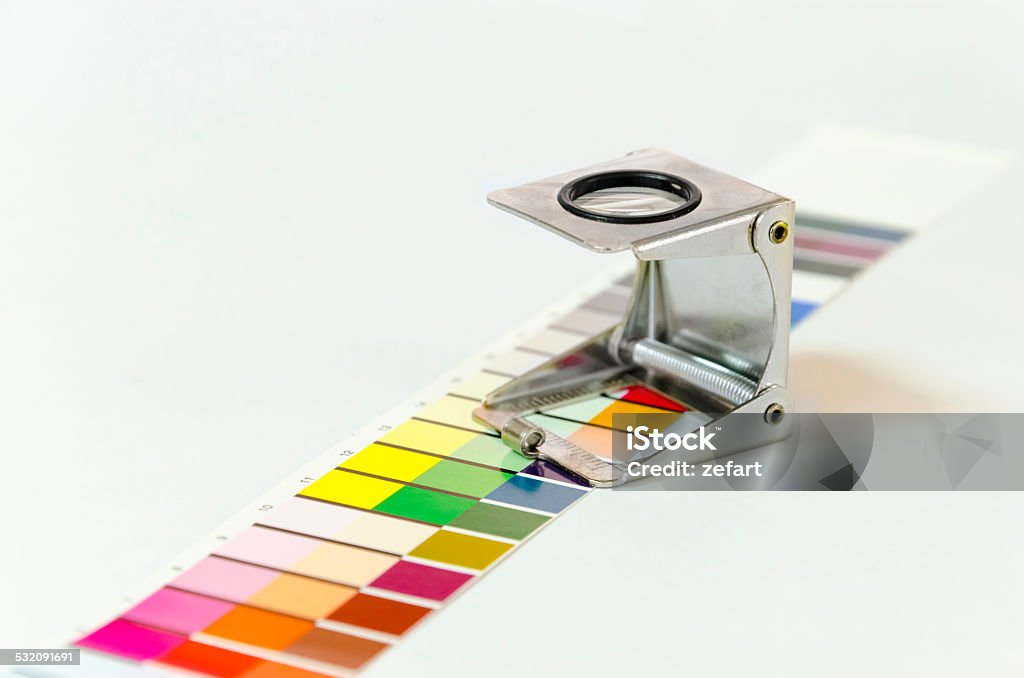 Press color management - print production 2015 Stock Photo